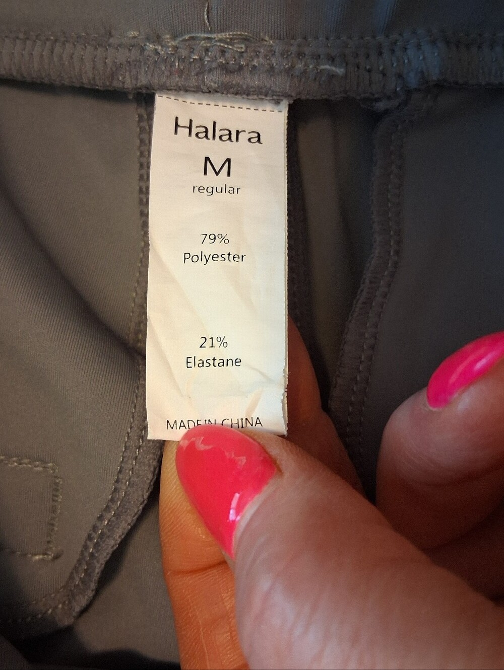 Halara Flex™ DayStretch High Waisted Pocket Work Flare Pants Sz Med Gray - Picture 5 of 9